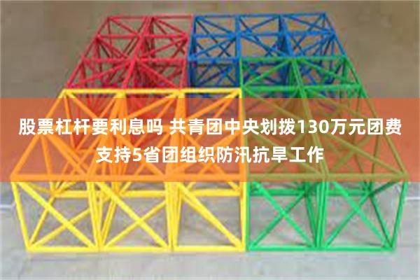 股票杠杆要利息吗 共青团中央划拨130万元团费支持5省团组织防汛抗旱工作