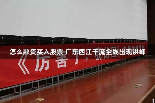 怎么融资买入股票 广东西江干流全线出现洪峰