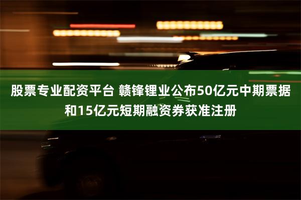 股票专业配资平台 赣锋锂业公布50亿元中期票据和15亿元短期融资券获准注册