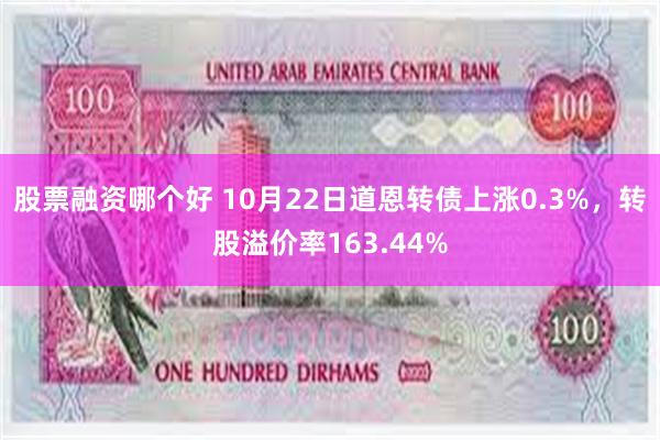 股票融资哪个好 10月22日道恩转债上涨0.3%，转股溢价率163.44%