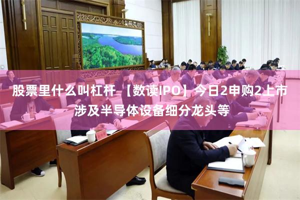 股票里什么叫杠杆 【数读IPO】今日2申购2上市 涉及半导体设备细分龙头等