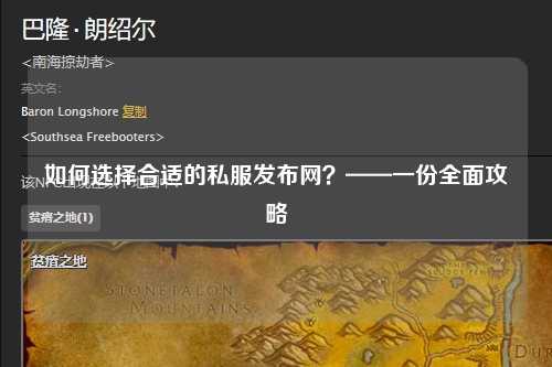 如何選擇合適的私服發(fā)布網(wǎng)？——一份全面攻略