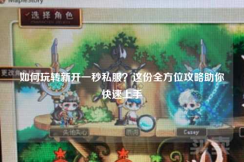 如何玩轉(zhuǎn)新開一秒私服？這份全方位攻略助你快速上手